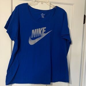 Nike Women's Royal Blue Tee with Silver Logo 3 XL